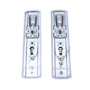 Manija (Chapa) De Puerta de seguridad De Doble Tracción. Tirador Doble Resorte Con Placa De Acero Inoxidable 280x70mm. Distancia entre orificios 235mm. Plateado (No Incluye Cerradura)