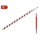 Broca Barrena 1" Acero al Carbono Vástago Hexagonal 3/8" Largo 18"