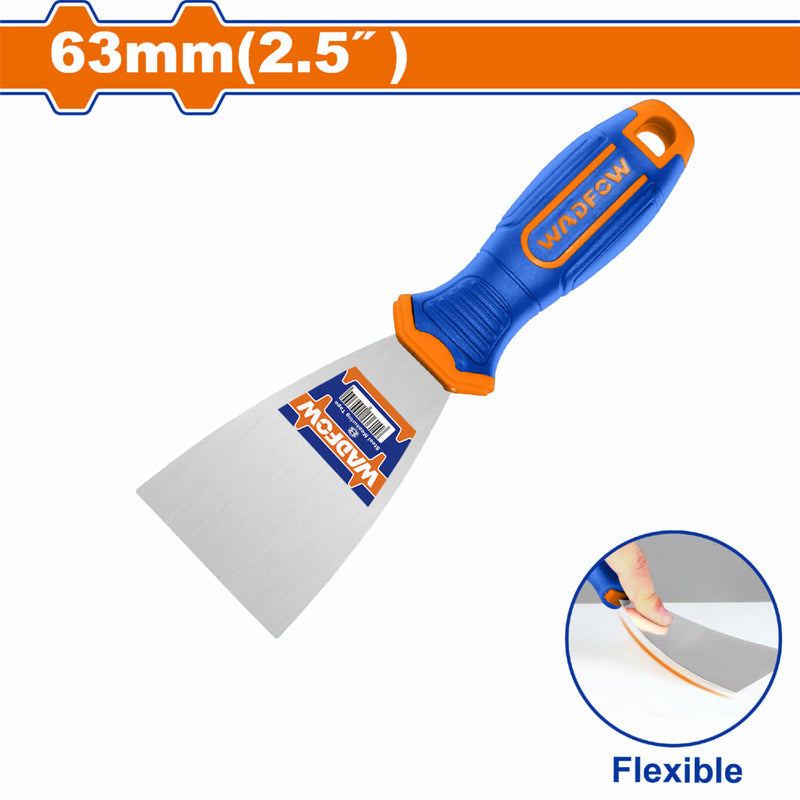Espátula de 63mm (2.5"). Con tratamiento térmico.  Rasqueta