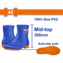 Botas de Caucho Corte Medio talla 42 100% PVC. Resistentes a Aceites, Acidos y a la Alcalinidad. Par