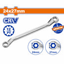 Llave de Estrella Acodada 24x27mm 341mm Cr-V Acabado Mate