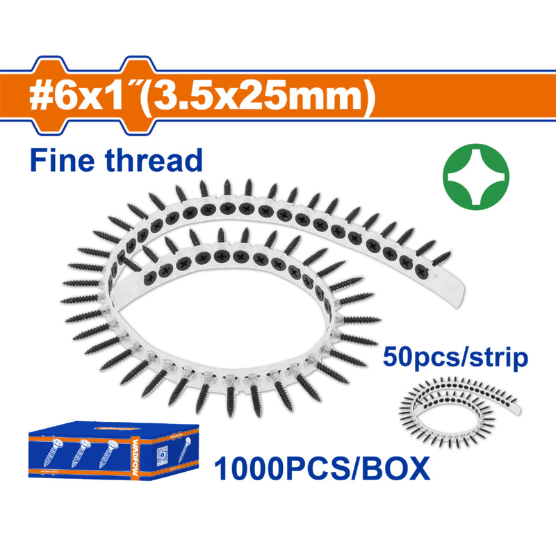 Tornillos en Tira para Drywall