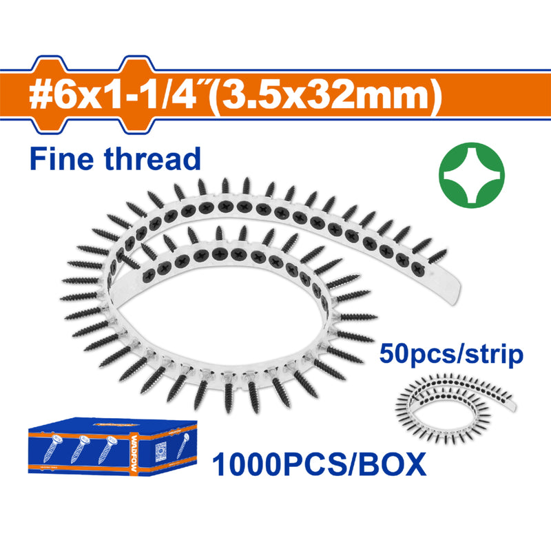Tornillos en Tira para Drywall