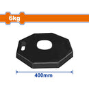 Base De Caucho Para Postes De Advertencia 6Kg. Compatible Con WYJ2A11