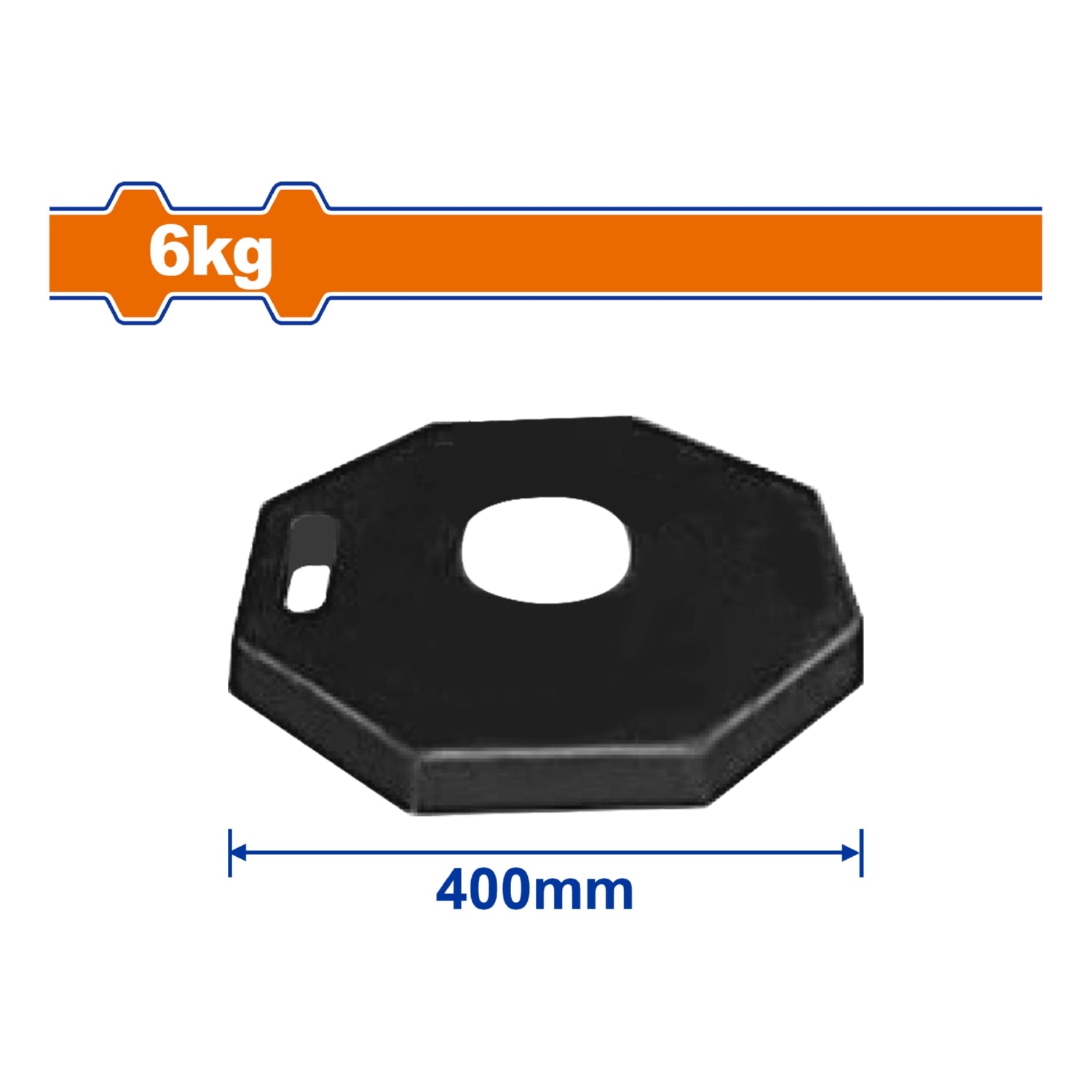 Base de Caucho para postes de advertencia 6Kg. Compatible con WYJ2A11