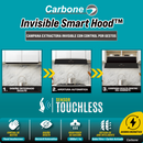 Campana Extractora De Cocina Slim Empotrable Oculta Con Sensor Touchless 200W Y Flujo De 1000 m³/h (75 cm). Extractor Smart Hood. Color Negro