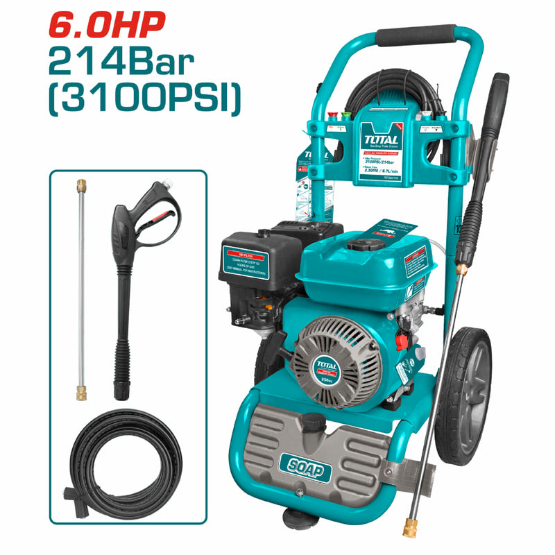 Hidrolavadora a gasolina 6.0HP (3100PSI).
