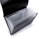 Carpeta porta documentos de 13 bolsillos 13x9.5 "  (1pza) (Viene en colores variados al azar)