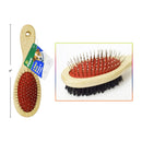 Cepillo de cerdas / alfileres de dos caras de 9 " para mascotas