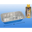 Bandejas grandes de papel de aluminio para pan de 3 piezas, 2 lb, 8.5x4-5 / 8x2-1 / 2 "