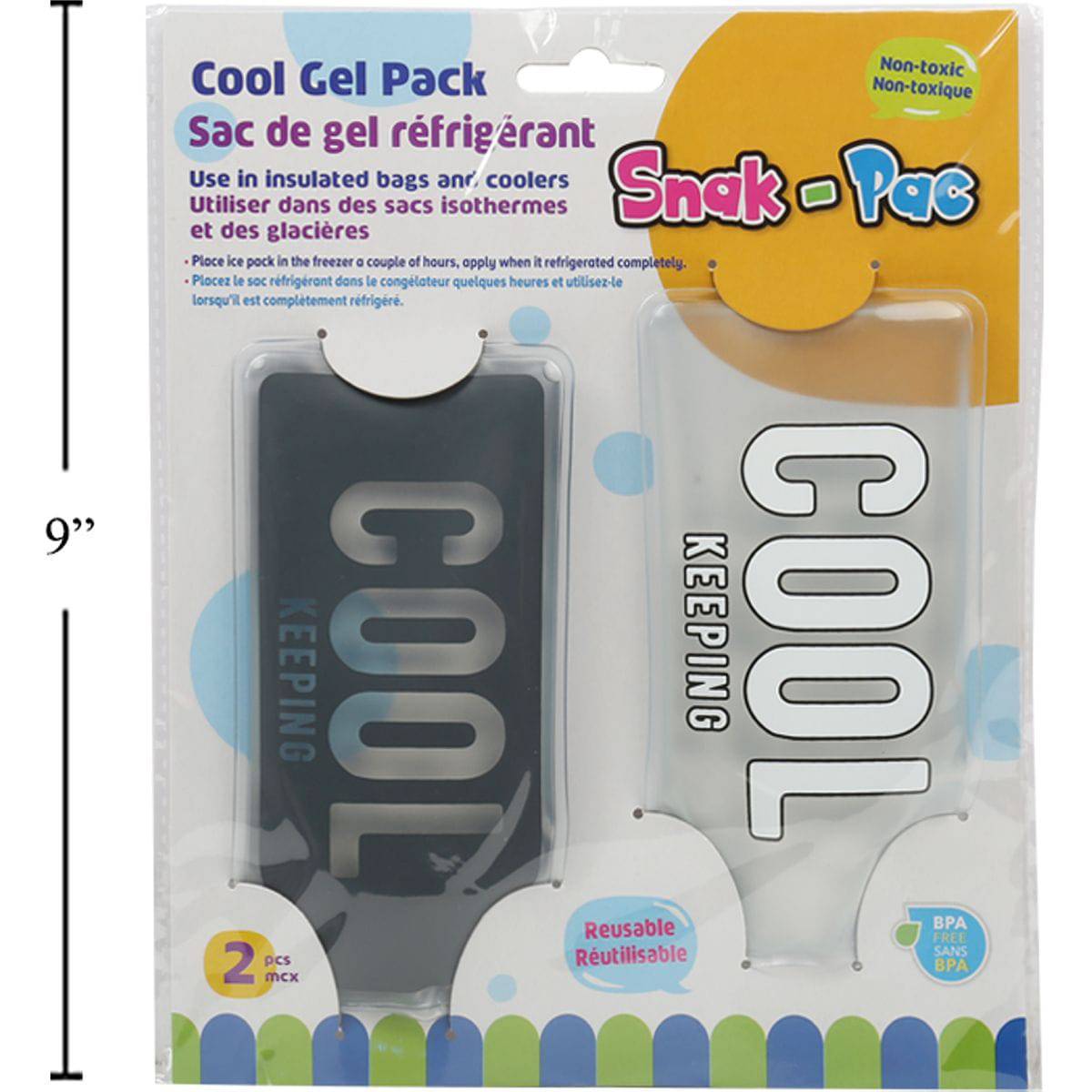 Snak-Pac Cool Gel, 14,5 X 7,5 Cm Para Mantener Frios Los Alimentos En Las Loncheras ( Hielo).