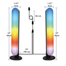 Barras LED RGB con Modo Música y Control Remoto (Pack de 2 unds). Luces LED de ambientación. Iluminación LED Decorativa.