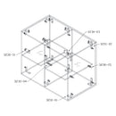 Conector vidrio-vidrio para repisa 5-10mm.