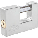 Candado Acero Cortina Llave Estándar 70Mm Cromo Satin Lock