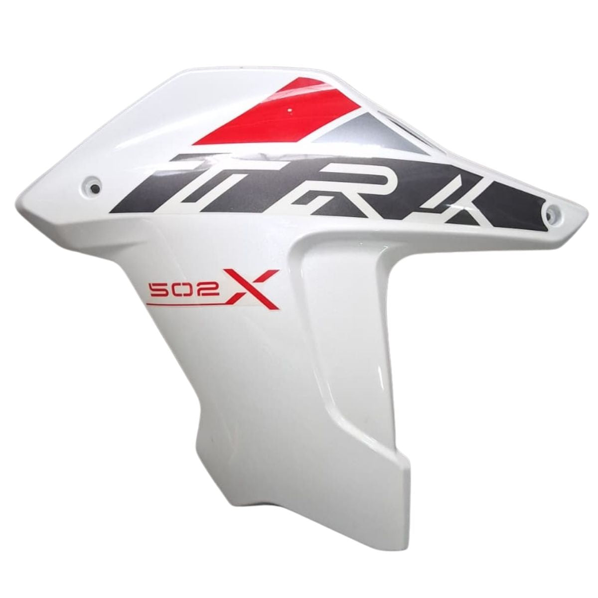 Covertor frontal izquierdo blanco con calcomanias (TRK502X)