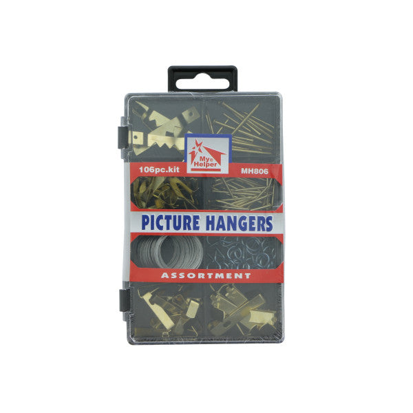 (106 piezas) Kit de accesorios para colgar cuadros