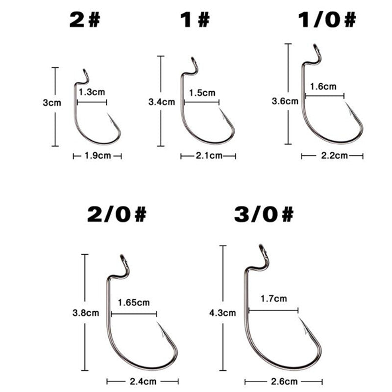 Anzuelos Kit de 50 Uds. con cuencas reflectivas