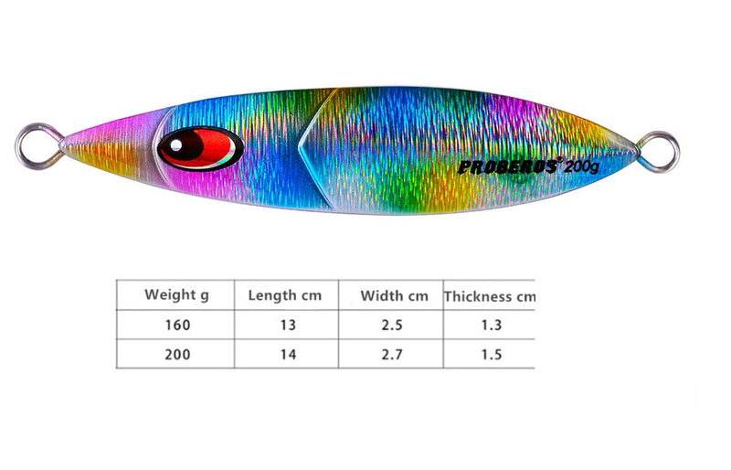 Señuelo paleta Slow jig 160g metal