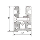 Zocalo 46Mmx3mt Acero Inox Cover Acero Inox.Sist Bloque No Req. Saque Incl. 2 Tapas P/8-10-12Mm Sati