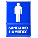 Letrero "Sanitario hombres" Surtek