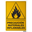 Letrero "Materiales flamables" Surtek
