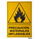 Letrero "Materiales flamables" Surtek