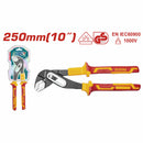 Alicates de Bomba aislado 10" 1000V Mango aislado. Acabado negro y pulido. Para Electricista.