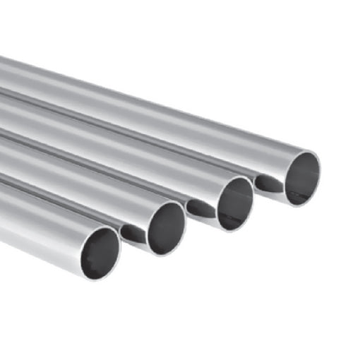 TUBO REDONDO BRILLANTE 12mm X 1.0 mm ACERO INOX 304. 6MTS.