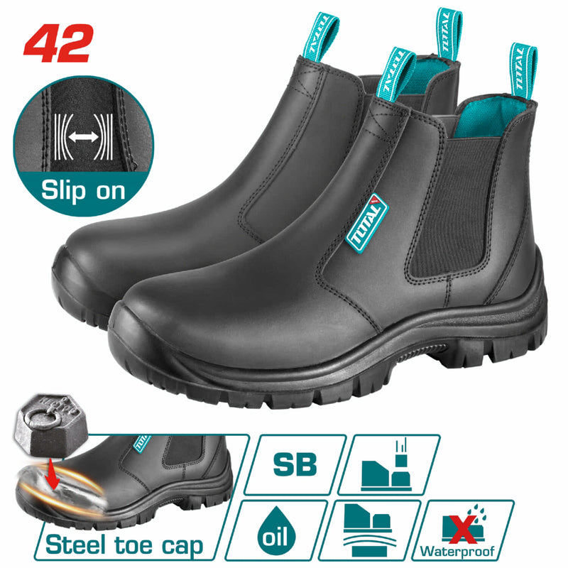 Botas de Seguridad con goma de ajuste deslizadora 42 (8). SB: puntera de acero.