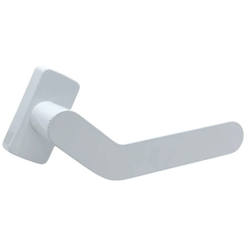 Manilla Acodada Izquierda. Operador de Multipunto. Cuadrillo 8X8. Acabado Pintado Blanco