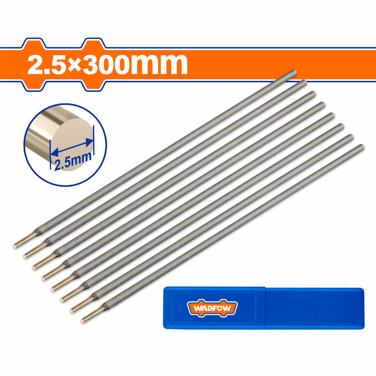 Electrodo E308L-16 de 3/32" de acero inoxidable para Soldadura. 2.5x300mm. Viene en paquete de 2kg (4.4lbs)