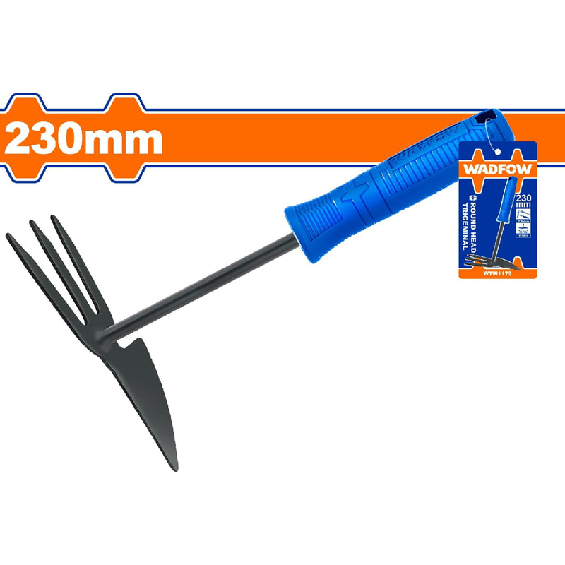 Rastrillo de jardinería 230mm. Diseño único. Mango cómodo.