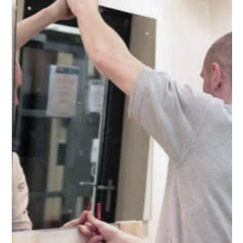 Set de clips de presion para espejos hasta de 0.8 m2, con discos excentricos.