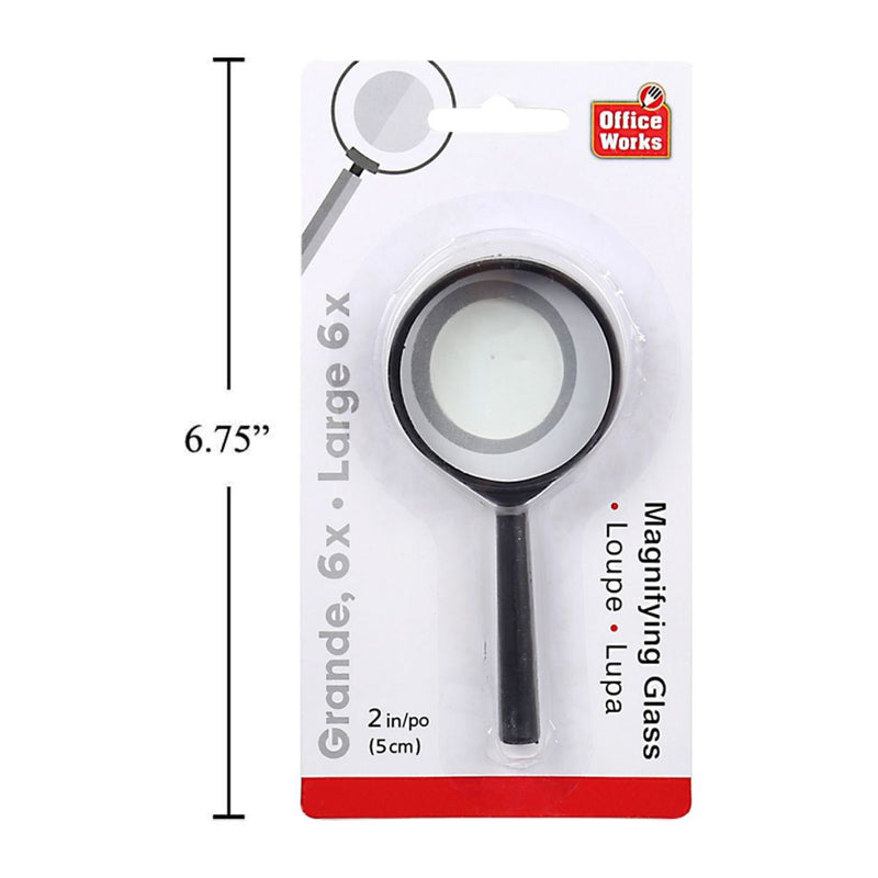 Lupa de 50 mm con lente de vidrio, b / c (HZ)