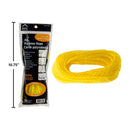 Cuerda soga multiusos, 1/4 "x 25 ', amarilla, bolsa de polietileno impresa con ojal
