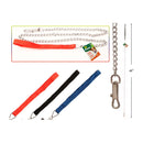 Cadena para perros 48 "con mango de nailon (Viene en colores variados al azar)  (1pza)