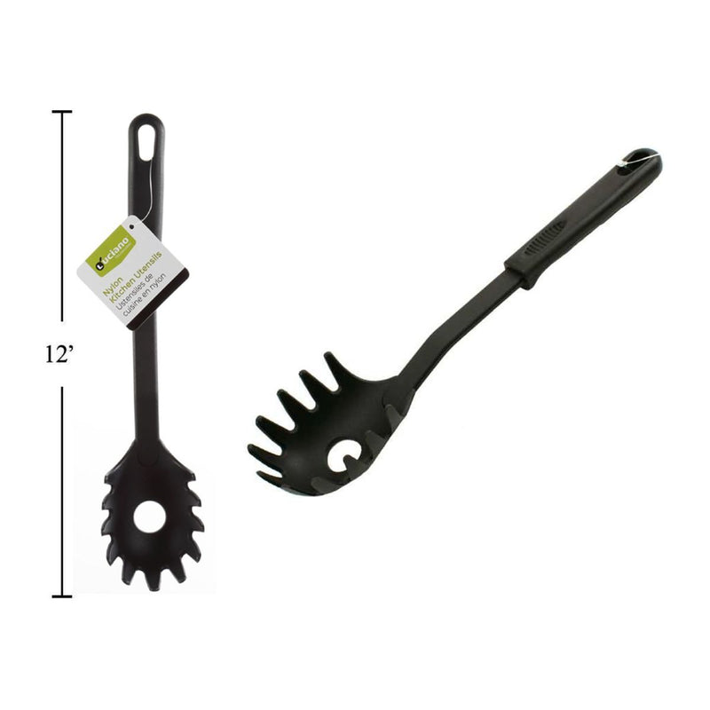 Cucharon Servidor de espaguetis de nailon Luciano, etiqueta