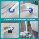 Cepillo Inodoro Desechable con 32 Repuestos y Detergente Integrado. Escobilla para Inodoro con Base Adhesiva de Pared (9.3x14.5x41.5cm) Limpieza de Servicio Retrete