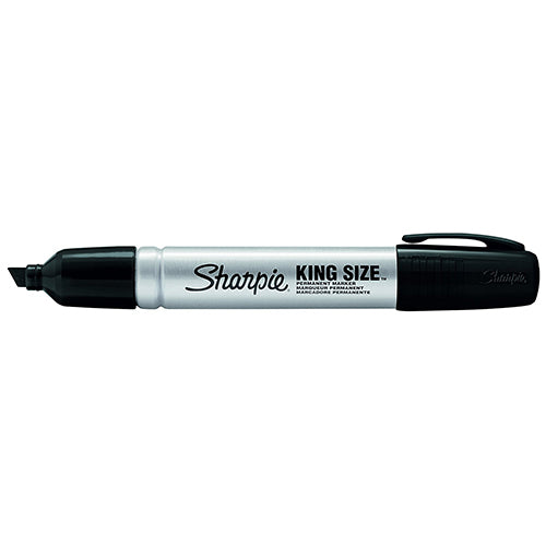 Sharpie Pro Permanente King Size Black punta cincel (caja de 12 und)