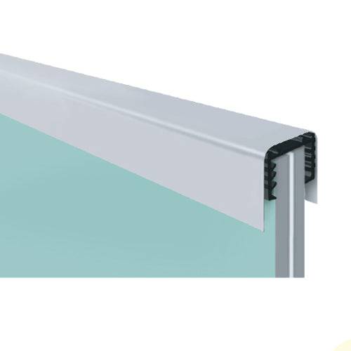 U Channel De Aluminio Con Goma, 5.8M De Largo, 2.51 Alto, Ancho Externo: 2.27 Cm; Interno: 2.45 Cm