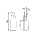 Base Inferior Panel 12-19mm SS304  Satinado.