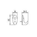 Gancho para bolso  SS304  Satinado.