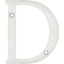 Letra D slim 4" cromo satinado Lock