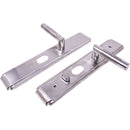 Juego de Maniguetas para puerta de Seguridad Universal Izquierda y Derecha. Acero Cromado. Modelo 0603