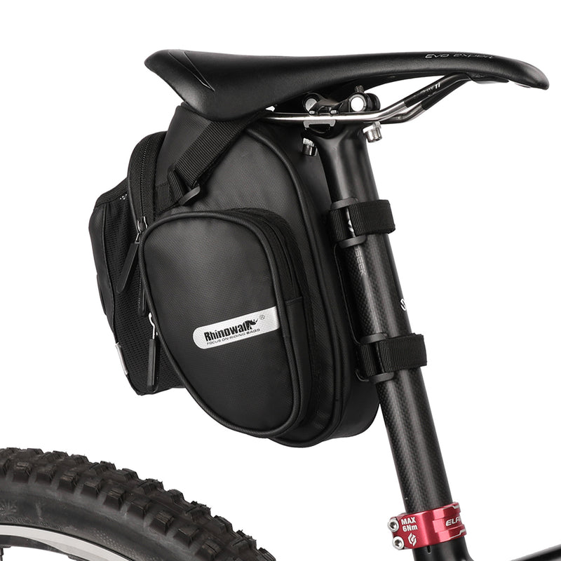 Bolso para asiento de bicicleta con soporte para botella de agua. Rhinowalk