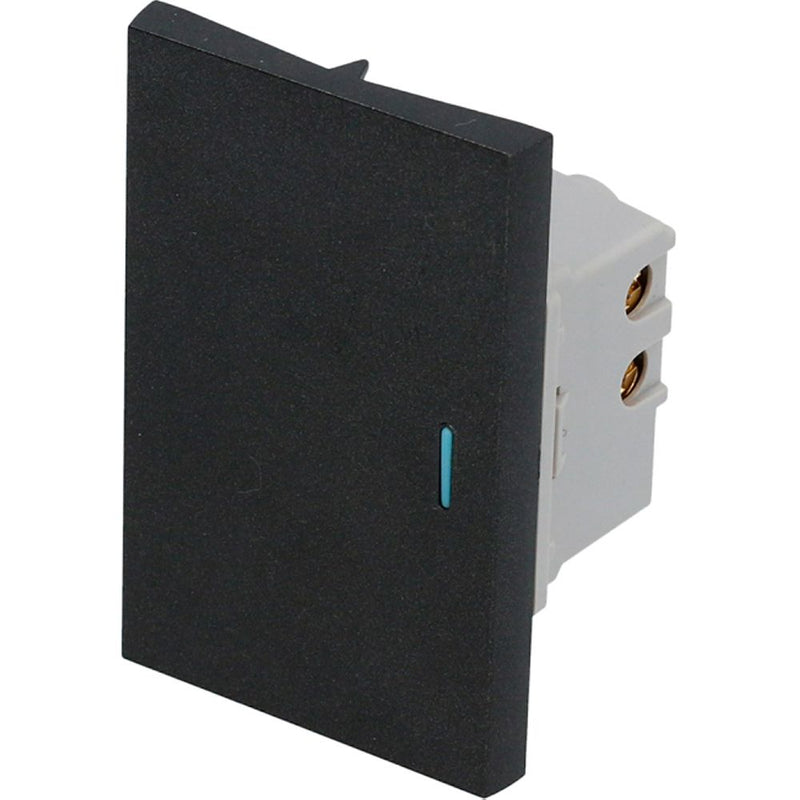 Interruptor negro 1/1 Surtek.