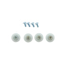 Paquete de 4 ruedas deslizantes de 7/8" para puertas de duchas de vidrio