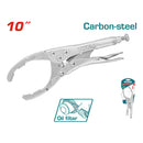 Alicates de filtro de aceite ajustable 10". Acero al carbono. Apertura: 50-110mm.