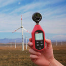 UNI-T UT363 mini Anemómetro digital Medidor de velocidad del viento 0-30 m/s flujo de aire-10 ~ 50C/