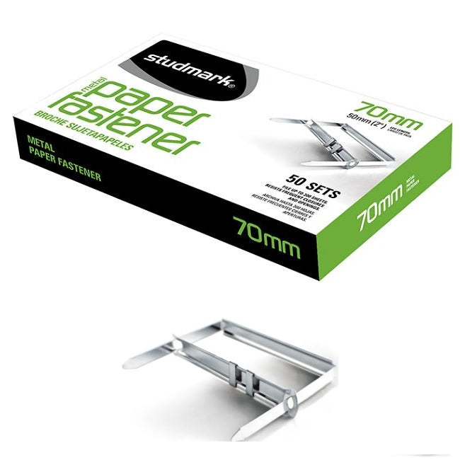 Ganchos para carpetas metálicos 70mm-2" (50 sets)